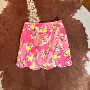 NWT Vintage Lily Pulitzer Summer Floral Print Skirt Size 6
